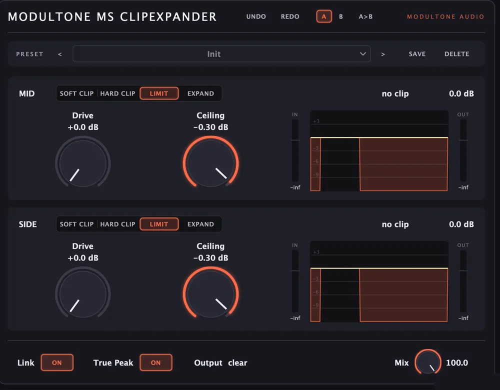 MS ClipExpander interface